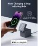 Anker 3-in-1 Cube MagSafe Oplader voor iPhone, Watch en AirPods Grijs