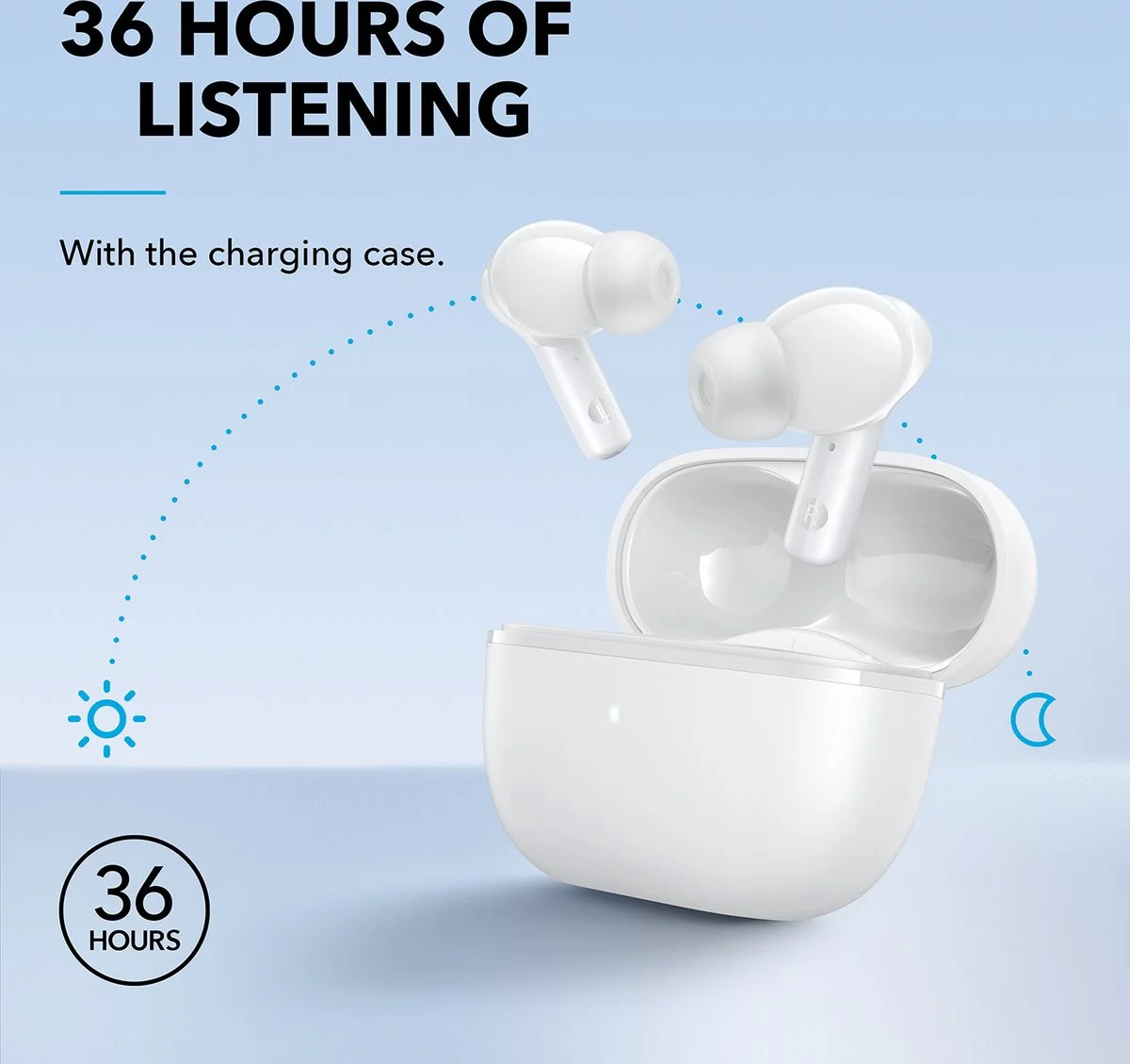 Anker SoundCore Life Note 3i Waterbestendige Hybrid ANC Oortjes Wit afbeelding 3