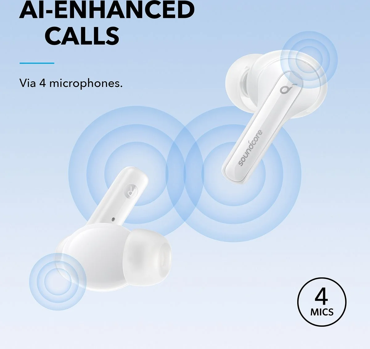 Anker SoundCore Life Note 3i Waterbestendige Hybrid ANC Oortjes Wit afbeelding 5