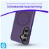Samsung Galaxy S24 Hoesje met MagSafe Back Cover Matte Paars afbeelding 2