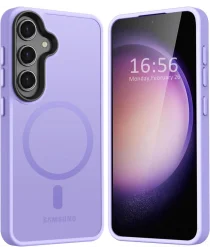 Samsung Galaxy S24 Hoesje met MagSafe Back Cover Matte Violet