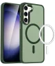 Samsung Galaxy S24 Hoesje met MagSafe Back Cover Matte Midnight Green