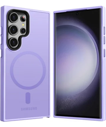 Samsung Galaxy S24 Ultra Hoesje met MagSafe Matte Violet Hoesjes