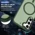 Samsung Galaxy S24 Ultra Hoesje met MagSafe Matte Midnight Green afbeelding 5