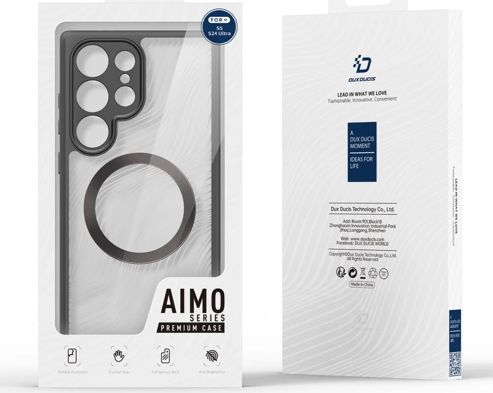 Dux Ducis Aimo Samsung Galaxy S24 Ultra Hoesje MagSafe Zwart afbeelding 11