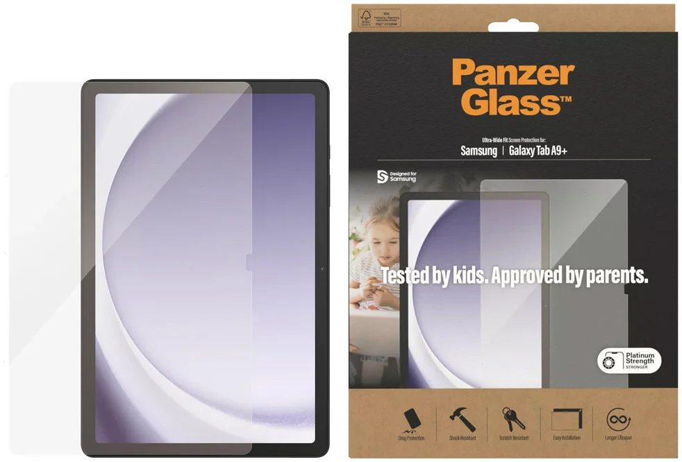 PanzerGlass Ultra-Wide Samsung Galaxy Tab A9 Plus Screen Protector afbeelding 1