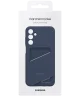 Origineel Samsung Galaxy A15 Hoesje Card Slot Cover Blauw Zwart