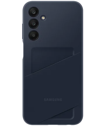 Origineel Samsung Galaxy A25 Hoesje Card Slot Cover Blauw / Zwart Hoesjes