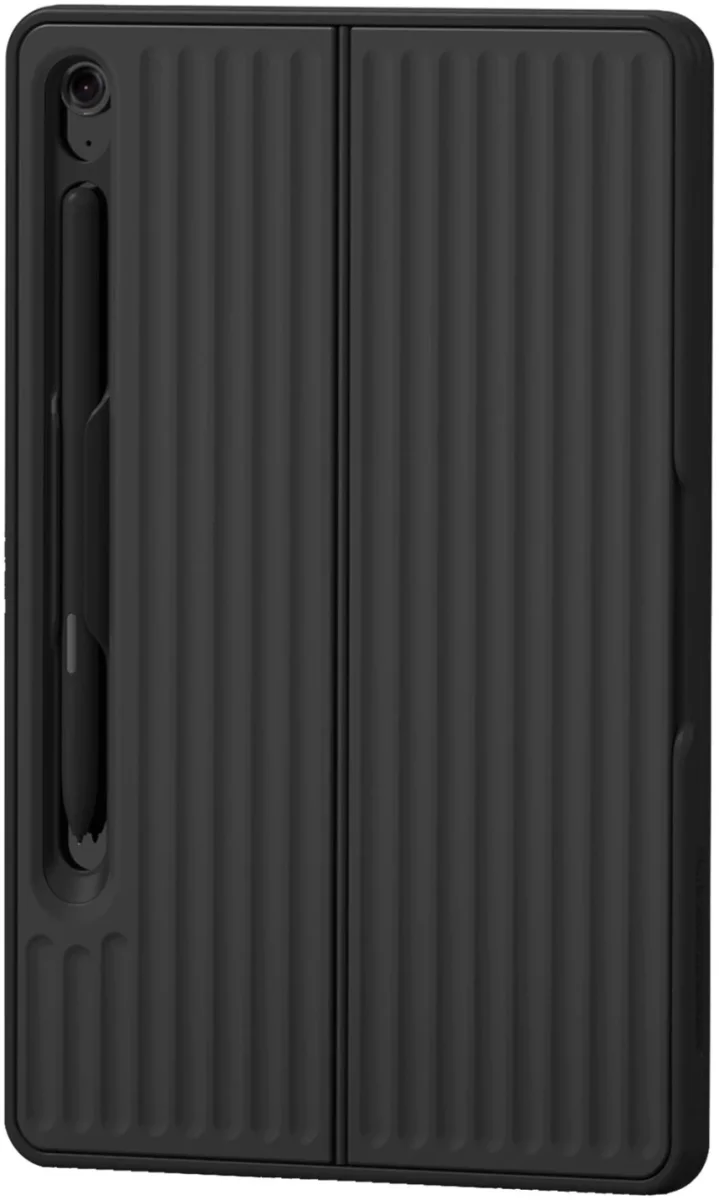 Originele Samsung Galaxy Tab S9 FE+ Hoes Safeguard Stand Cover Zwart afbeelding 1