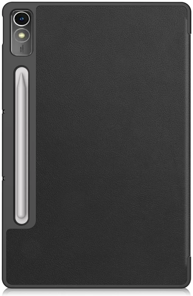 Lenovo Tab P12 Hoes Tri-Fold Book Case met Standaard Zwart afbeelding 10