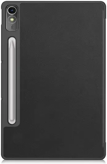 Lenovo Tab P12 Hoes Tri-Fold Book Case met Standaard Zwart afbeelding 10