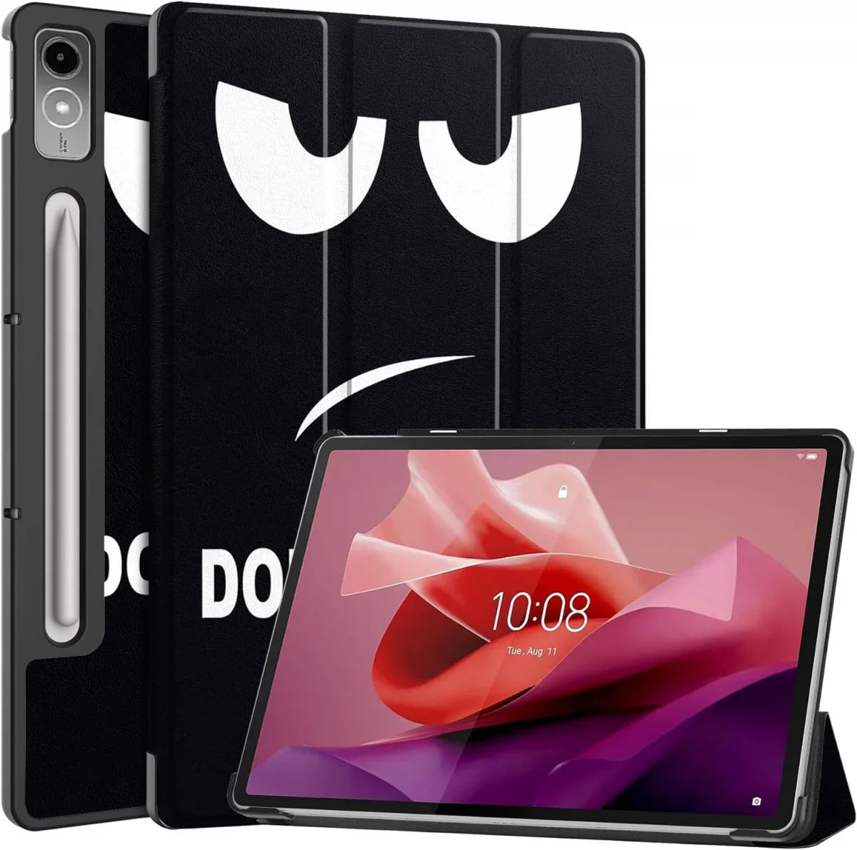 Lenovo Tab P12 Hoes Tri-Fold Book Case met Standaard Don't Touch Me afbeelding 1