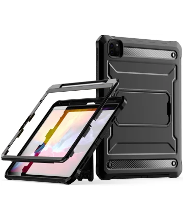 Apple iPad Pro 11 Hoes met Screen Protector en Standaard Zwart Hoesjes