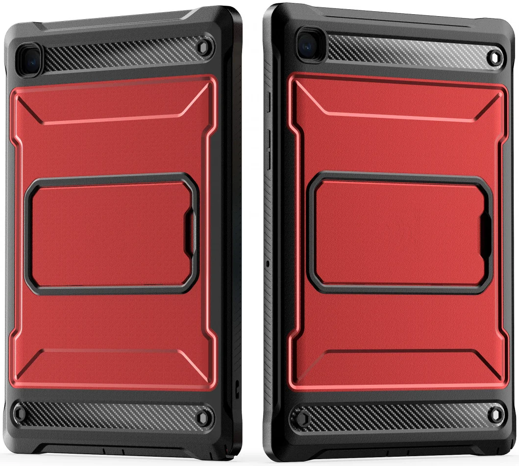 Samsung Galaxy Tab A8 Hoes met Screen Protector en Standaard Rood afbeelding 2