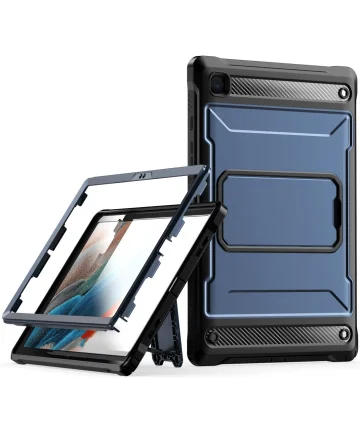 Samsung Galaxy Tab A8 Hoes met Screen Protector en Standaard Blauw Hoesjes