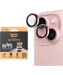 PanzerGlass Hoops Rings iPhone 15/15 Plus Camera Lens Protector Roze
