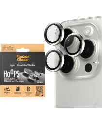 PanzerGlass iPhone 15 Pro / 15 Pro Max Camera Protector Titanium Wit