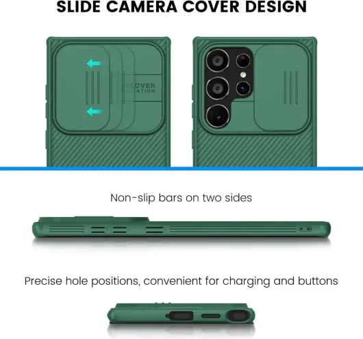 Nillkin CamShield Samsung Galaxy S24 Ultra Hoesje Camera Slider Groen afbeelding 4