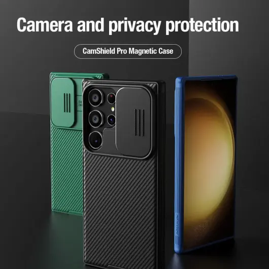 Nillkin CamShield Samsung Galaxy S24 Ultra Hoesje Camera Slider Groen afbeelding 7