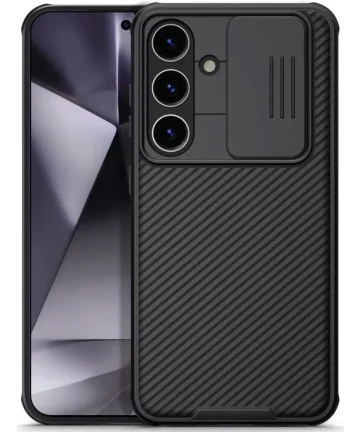 Nillkin CamShield Samsung Galaxy S24 Hoesje met Camera Slider Zwart Hoesjes