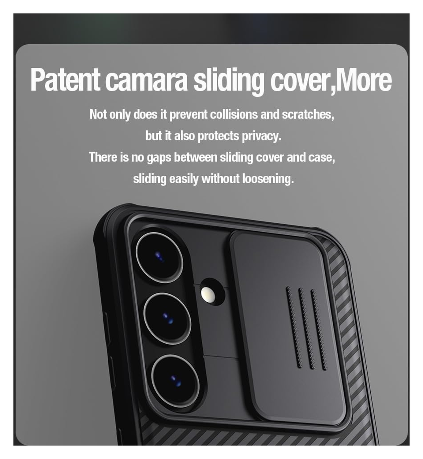 Nillkin CamShield Samsung Galaxy S24 Hoesje met Camera Slider Zwart afbeelding 8