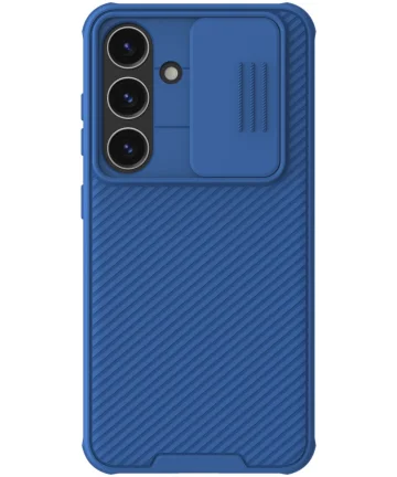 Nillkin CamShield Samsung Galaxy S24 Hoesje met Camera Slider Blauw Hoesjes