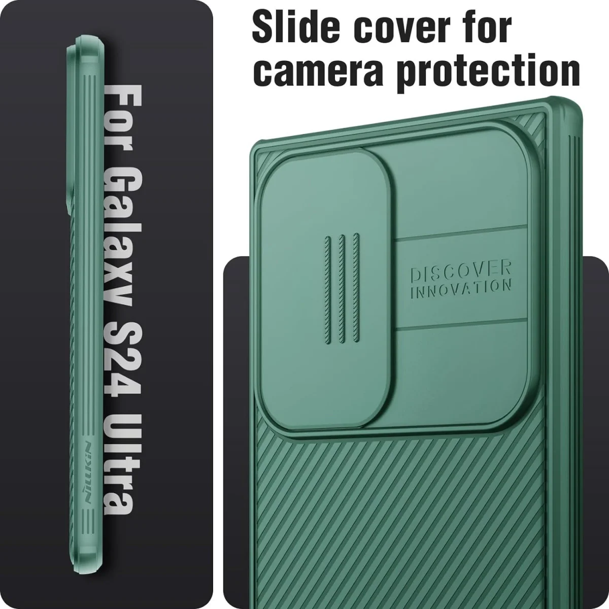 Nillkin CamShield MagSafe Samsung S24 Ultra Hoesje Camera Slider Groen afbeelding 8