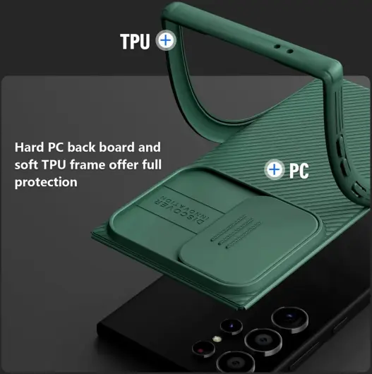 Nillkin CamShield MagSafe Samsung S24 Ultra Hoesje Camera Slider Groen afbeelding 9
