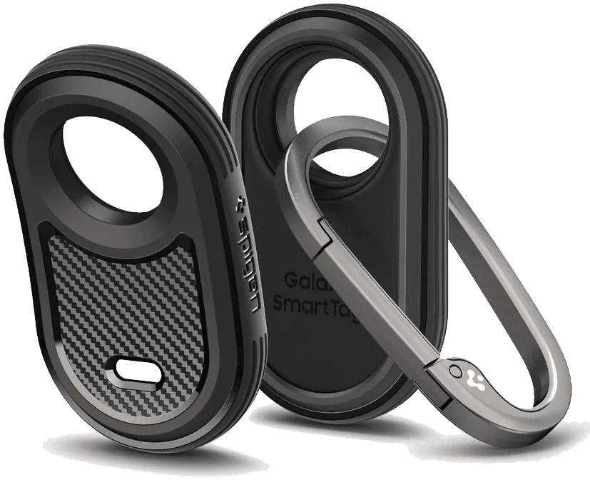 Spigen Rugged Armor Samsung Galaxy SmartTag 2 Hoesje Back Cover Zwart afbeelding 1