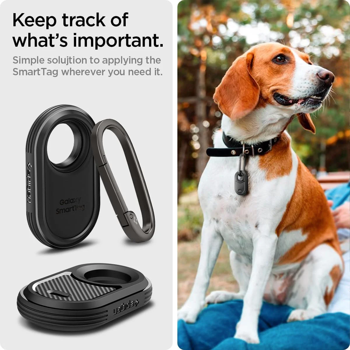 Spigen Rugged Armor Samsung Galaxy SmartTag 2 Hoesje Back Cover Zwart afbeelding 4