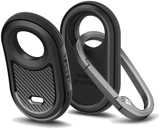 Spigen Rugged Armor Samsung Galaxy SmartTag 2 Hoesje Back Cover Zwart afbeelding 1