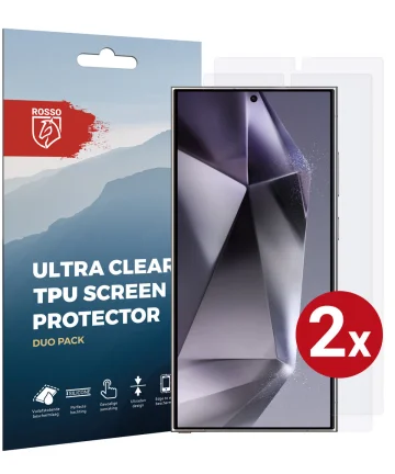 Rosso Samsung Galaxy S24 Ultra Screen Protector Clear Duo Pack Screen Protectors