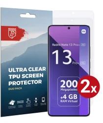 Rosso Xiaomi Redmi Note 13 Pro+ Screen Protector Ultra Clear Duo Pack
