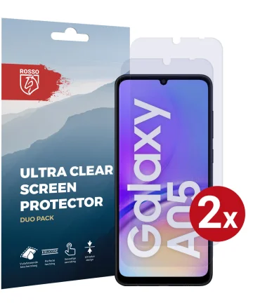 Rosso Samsung Galaxy A05 Screen Protector Ultra Clear Duo Pack Screen Protectors