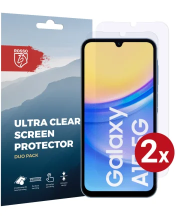 Rosso Samsung Galaxy A15 5G Screen Protector Ultra Clear Duo Pack Screen Protectors
