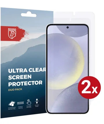 Rosso Samsung Galaxy S24 Screen Protector Clear Duo Pack Screen Protectors