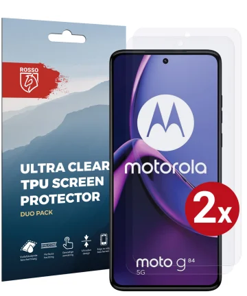 Rosso Motorola Moto G84 Screen Protector Ultra Clear Duo Pack Screen Protectors