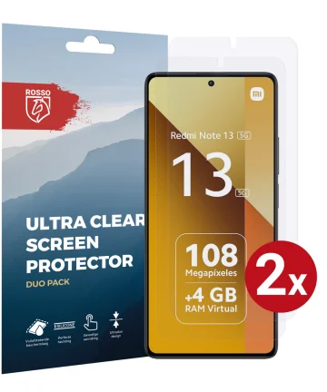 Rosso Xiaomi Redmi Note 13 5G Screen Protector Ultra Clear Duo Pack Screen Protectors