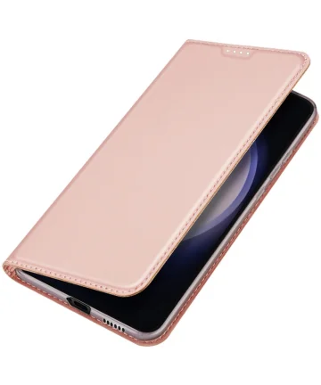 Dux Ducis Skin Pro Samsung Galaxy S24 Hoesje Portemonnee Roze Hoesjes