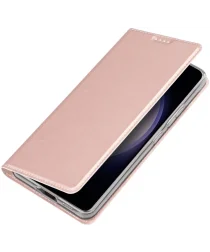 Dux Ducis Skin Pro Samsung Galaxy S24 Plus Hoesje Portemonnee Roze