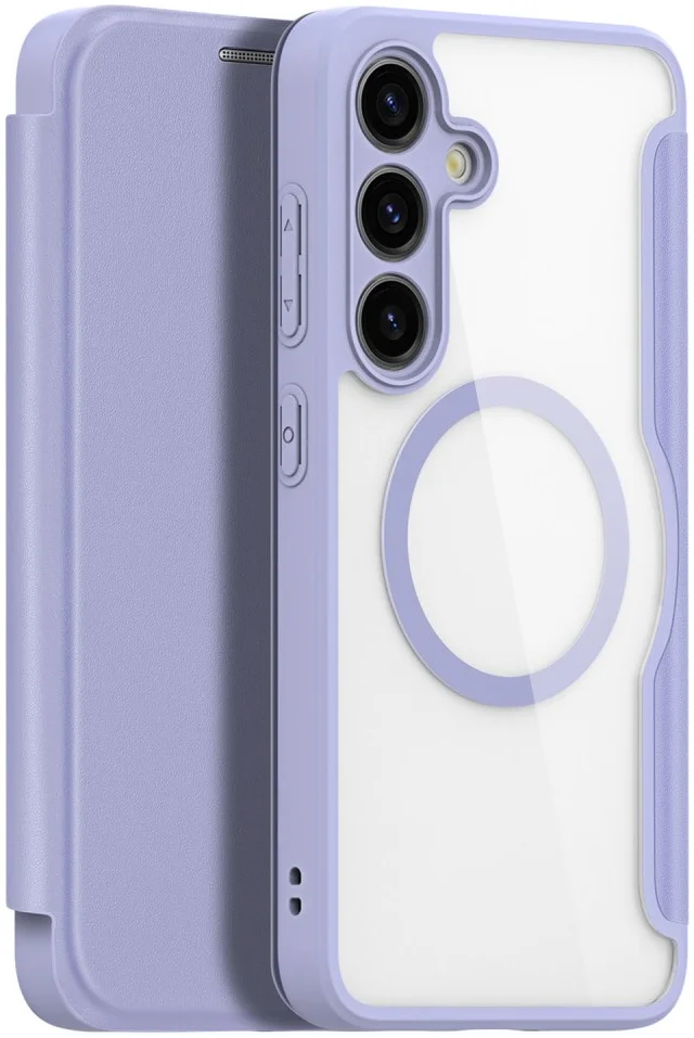 Dux Ducis Skin X Pro Samsung S24 Plus Hoesje MagSafe Book Case Paars afbeelding 2