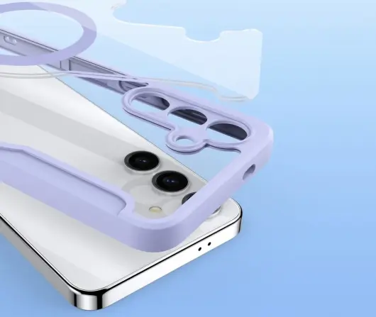 Dux Ducis Skin X Pro Samsung S24 Plus Hoesje MagSafe Book Case Paars afbeelding 10