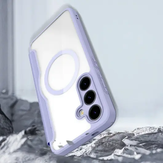 Dux Ducis Skin X Pro Samsung S24 Plus Hoesje MagSafe Book Case Paars afbeelding 11