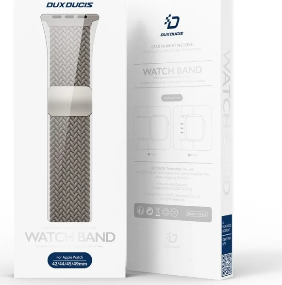 Dux Ducis Mixture Pro Apple Watch Bandje - 38/40/41/42MM - Grijs afbeelding 9