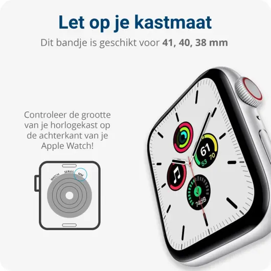 Dux Ducis Mixture Pro Apple Watch Bandje - 38/40/41/42MM - Grijs afbeelding 10