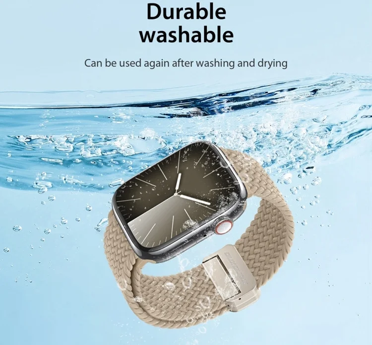 Dux Ducis - Mixture Pro - Apple Watch Bandje - 42MM/44MM/45MM/49MM - Beige afbeelding 7