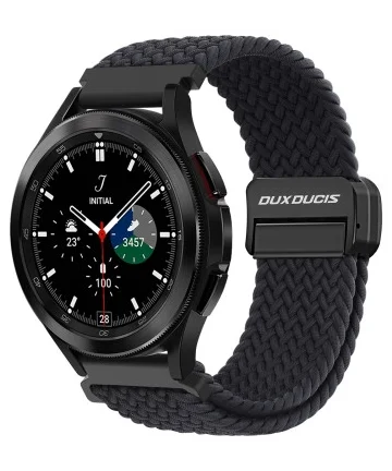 Dux Ducis Mixture Pro Strap - Universeel Smartwatch Bandje 20MM - Stof - Zwart Bandjes