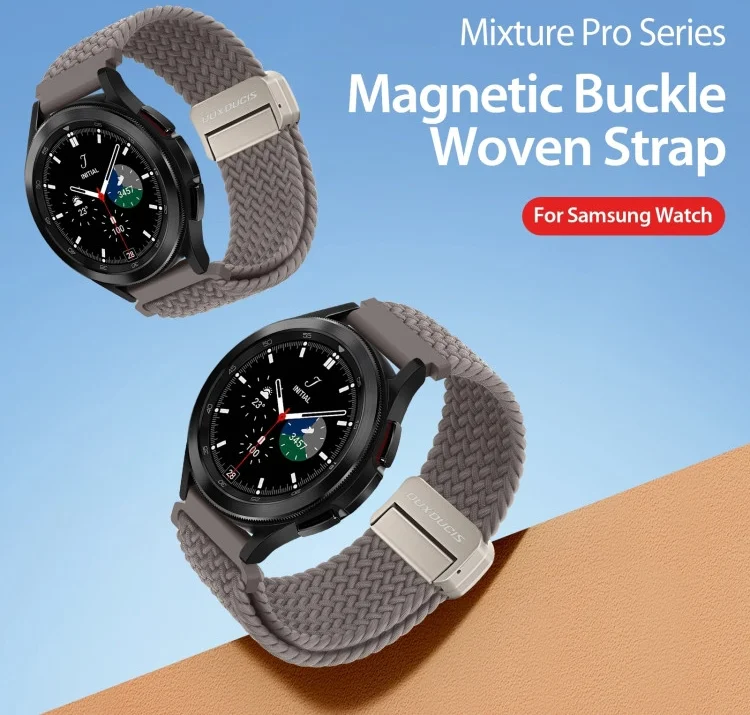 Dux Ducis Mixture Pro Strap - Universeel Smartwatch Bandje 20MM - Clay afbeelding 2