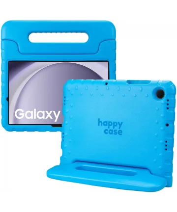 HappyCase Samsung Galaxy Tab A9 Kinder Tablethoes met Handvat Blauw Hoesjes