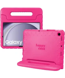 HappyCase Samsung Galaxy Tab A9 Kinder Tablethoes met Handvat Roze